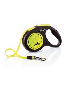 flexi Classic Neon L - 5м лента, до 50кг - светлоотразителен