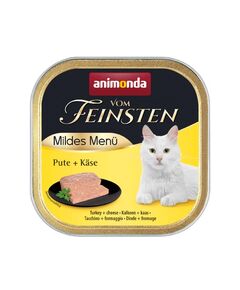 Vom Feinsten Mild Menu  - 100 г кастрирани котки - пуйка + сирене