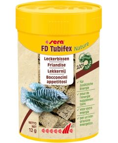 sera FD tubifex Nature 100 мл - лиофилизирани храни (FD food) за всички рибки