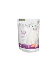 Piper® Cat Sterilised  100гр пауч - за кастрирани котки със заек