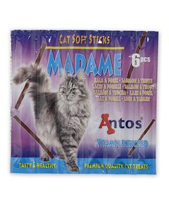 Antos Cat Soft Sticks Madame котешки пръчици със сьомга и пъстърва, 6 бр