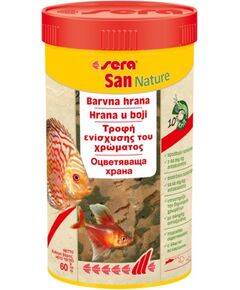 sera San Nature 12 гр - натурална храна за оцветяване на всички рибки