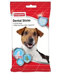 Beaphar Dental Sticks Small - 7 бр., 112гр, дентални пръчки за свеж дъх и чисти зъби