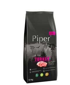 Piper Turkey Junior - суха храна за кученца до 1 година с прясно пуешко, 12кг