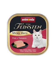 Vom Feinsten Mild Menu 100 г, за кастрирани котки с пуйка + домати