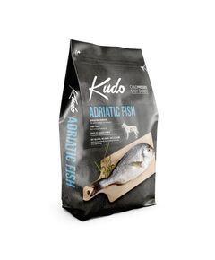 Kudo Low Grain Adriatic Fish Meduim-Maxi Adult, храна за кучета от всички породи над 1 год , 3кг