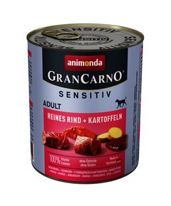 GranCarno® Sensetive говеждо + картофи, 53% говеждо, 10% картофи, 400 гр