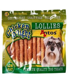 Antos Lollies Chicken D`light солети кожа с пиле 400гр