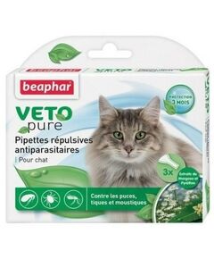 Beaphar Veto Pure Bio Spot On репелентни капки за котка, 3 бр