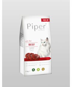 Piper Cat Beef - гранулирана храна с прясно говеждо, 3 кг