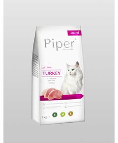 Piper Cat Turkey - гранулирана храна с прясно пуешко, 3 кг