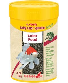 sera Goldy Color Spirulina Nature 10000 мл, 3.8 кг - храна за златни рибки, оцветяваща