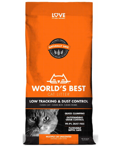 Worlds Best Cat Litter Low Tracking 12.7kg - формула за по-малко полепване по лапите