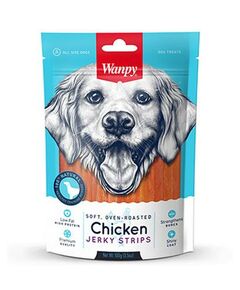 Wanpy Soft Chicken Jerky Strips 100 г - премиум клас меко пилешко филе на ленти, печено на фурна