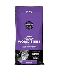 Worlds Best Cat Litter Multiple cat 12.7kg - котешка постелка лавандула, 100% биоразградима