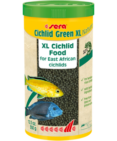 sera Cichlid Green XL Nature 1000 мл - гранулирана храна за цихлиди