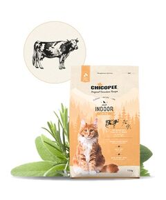 Храна за котка Chicopee Classic Nature Line Adult Indoor с говеждо, 1.5 кг