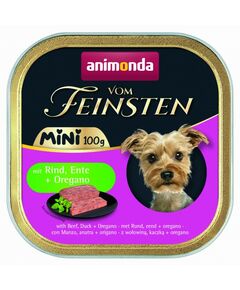 Vom Feinsten Mini Dog за дребни породи кучета с говеждо, патешко и риган, 100 гр