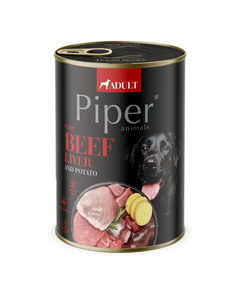 Piper Adult Dog храна за кучета с телешки дроб и картофи, 400 г