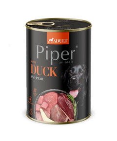 Piper Adult Dog – консервирана храна за кучета с патица и круша, 400 г