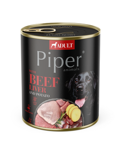 Piper Adult Dog храна за кучета с телешки дроб и картофи, 800 г