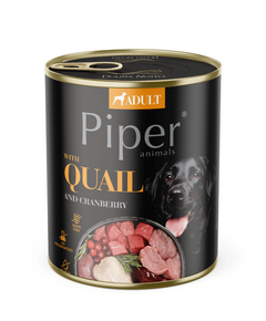 Piper Adult Dog храна за кучета с пъдпъдък и боровинки, 800 г