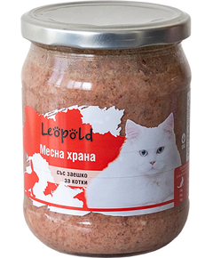 Leopold Cat храна за котки със заешко месо, буркан, 6х460 г