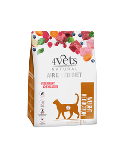 4vets Cat Natural суха храна за котки за контрол на теглото, 1 кг