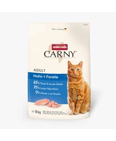 Carny Dry Food Adult With Chicken + Trout 10 kg - храна за котки с пилешко месо и пъстърва