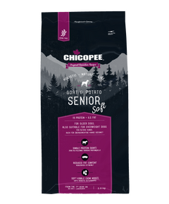 Chicopee Dog HNL Senior Soft+ мека гранула за възрастни кучета, козе и картофи, 2кг