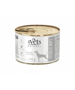 4Vets Dog Natural Low Stress консервирана храна за кучета, за намаляване на стреса, 185 г