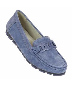 Blue leather loafers Filippo W