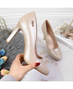 Pumps on the post Sergio Leone W SK3AC pearl nude