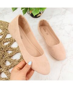 eVento W EVE205B suede ballet flats, beige