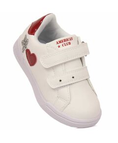 American Club Jr AM925A Velcro sports shoes, white