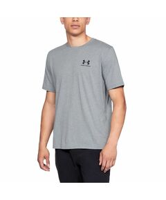 T-shirt UA Sportstyle Left Chest SS M 1326799 - gray, Пол: Men, Размер: s