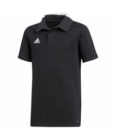 T-Shirt adidas Condivo 18 Cotton Polo JR CF4373 black, Пол: Kids, Размер: 140cm