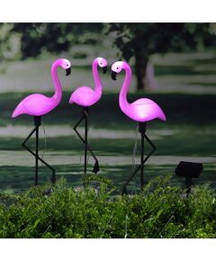 HI Соларни LED градински лампи Flamingo 3 бр