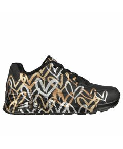 Shoes Skechers Uno Metallic Love W 155523/BKGD