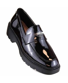 Filippo W PAW463 black patent leather slip-on shoes