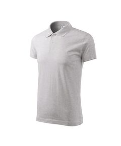 Malfini Single J. M MLI-20203 polo shirt light gray melange, Пол: Men, Размер: s