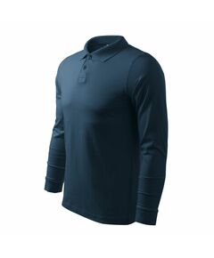 Malfini Single J. LS M MLI-21102 navy blue polo shirt, Пол: Men, Размер: 2XL