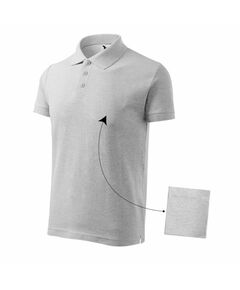 Malfini Cotton M MLI-21203 polo shirt light gray melange, Пол: Men, Размер: 3XL