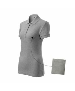 Malfini Cotton polo shirt W MLI-21312 dark gray melange, Пол: Women, Размер: 2XL