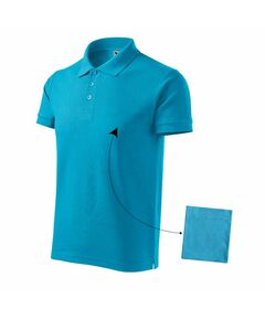 Polo shirt Malfini Cotton M MLI-21244 turquoise, Пол: Men, Размер: 3XL