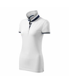 Malfini Collar Up W MLI-25700 white polo shirt, Пол: Women, Размер: 2XL