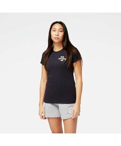 New Balance Sport Core Arch Cotton ATH BK W T-shirt WT31804BK, Пол: Women, Размер: XS