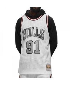 Mitchell & Ness NBA Cracked Cement Swingman Jersey Bulls 1997 Dennis Rodman TFSM5934-CBU97DRDWHIT, Пол: Men, Размер: xxl