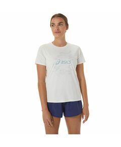 Asics Nagino Graphic Run SS Top W 2012C752-100 T-shirt, Пол: Women, Размер: XS