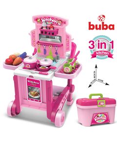 Детска кухня Buba Kitchen little Chef 008-927, Розова